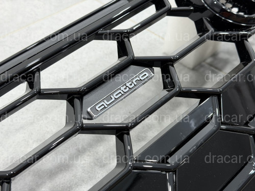 Решетка радиатора S-Line BLACK 8W6853651BJ Y9B для Audi А5 2020-2025 артикул 9834
