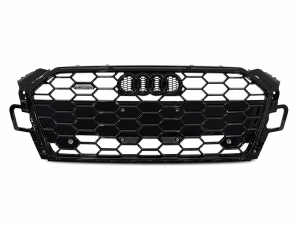 Решетка радиатора S-Line BLACK 8W6853651BJ Y9B для Audi А5 2020-2025