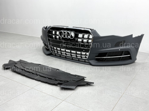 Бампер передний в сборе S-Line Audi A6 C7 2015-2017 артикул 9477