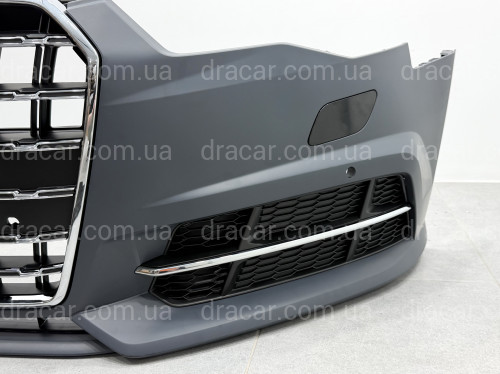 Бампер передний в сборе S-Line Audi A6 C7 2015-2017 артикул 9477