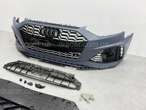 Бампер передний в стиле RS4 для Audi A4 2020-2023 артикул 9435