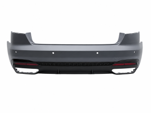 Бампер задний в сборе S-Line 2019+ BLACK для Audi A4 B9 2019-2023