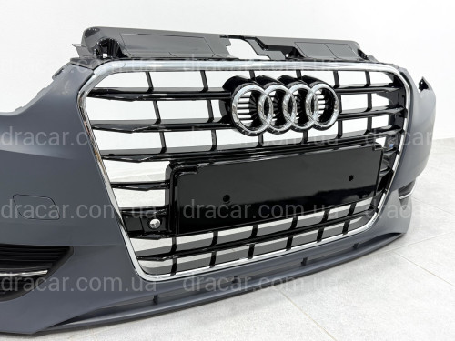 Бампер передний в сборе S-Line для Audi A3 ХЕТЧБЕК 2014-2017 артикул 9520