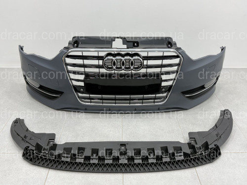 Бампер передний в сборе S-Line для Audi A3 ХЕТЧБЕК 2014-2017 артикул 9520