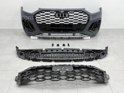Бампер передний в сборе S-Line BLACK для Audi Q5 Sportback 2021-2024 артикул 8534