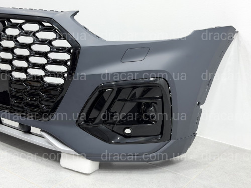Бампер передний в сборе S-Line BLACK для Audi Q5 Sportback 2021-2024 артикул 8534