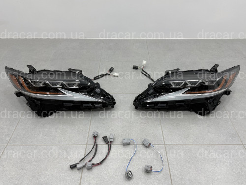 Full LED фары 3 линзы Lexus ES рестайлинг 2015-2018 артикул 9799