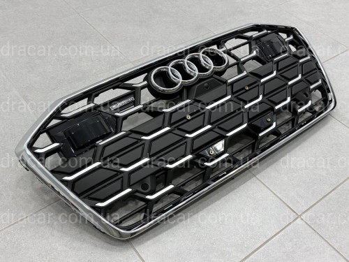 Решетка радиатора S-Line ПОД РАДАРЫ 4K0853651T3FZ для Audi A6 C8 2018+ артикул 9822
