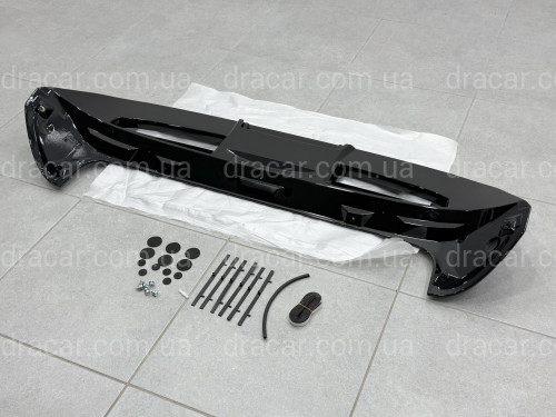 Спойлер козырек ST-Line Ford Fiesta хетчбек 2011-2017 ABS пластик, цвет черный глянец артикул 3371