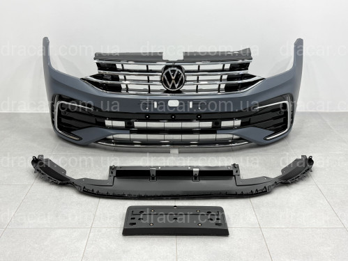 Передний бампер в сборе R-Line для Volkswagen Tiguan 2022-2024 артикул 9939