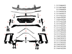 Панель передняя в сборе для BMW 3 series G20 G21