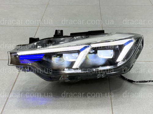 Фары FULL LED 2 линзы BMW 3 series F30 F31 2012-2018 2шт, ГАЛОГЕН В ЛЕД артикул 9044
