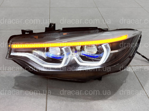 Фары в стиле LASER для BMW 4 series F32 F33 F36 F80 2016-2020 2шт. комплектные с блоками, КСЕНОН 6 PIN В LED артикул 8887