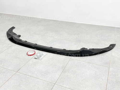 Юбка переднего бампера M-Performance BMW 4 series G22 2020+ ABS пластик, черный глянец артикул 9621