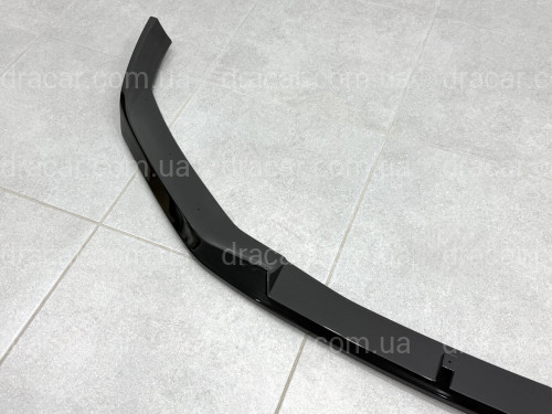 Накладка переднего бампера M-Paket BMW 5 series G30 G31 LCI 2020-2023, черный глянец артикул 9624