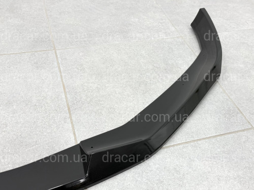 Накладка переднего бампера M-Paket BMW 5 series G30 G31 LCI 2020-2023, черный глянец артикул 9624