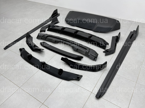 Комплект обвеса M-Performance (юбка, диффузор, лезвия, козырек) для BMW X5 F15 2014-2018, цвет черный глянец артикул 9614