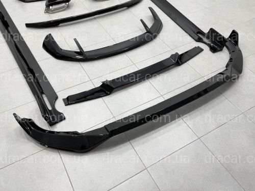 Комплект обвеса с насадками Paradigma LCI BMW X7 G07 2023+, черный глянец артикул 9636