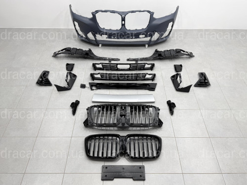 Обвес M paket LCI для BMW X4 G02 2022-2024 (бампера в сборе, арки, пороги, молдинги, вых. трубы) артикул 9064