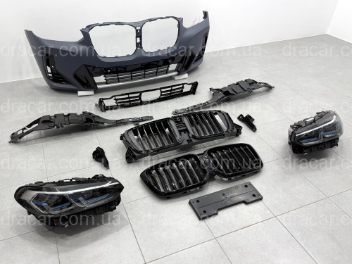 Обвес комплект рестайлинга М пакет LCI 2022+ для BMW X3 G01 2018-2021 артикул 8522
