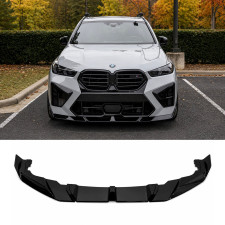 Юбка переднего бампера для BMW X5M F95 2023+, цвет черный глянец