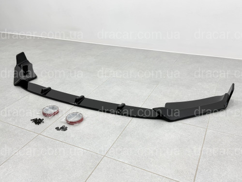 Юбка переднего бампера для BMW X5M F85 X5 F15 2013-2018, цвет черный глянец артикул 9629