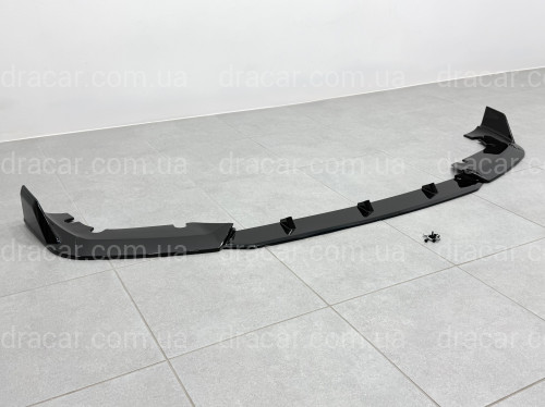 Юбка переднего бампера для BMW X5M G05 F95 2019-2022 ABS пластик, черный глянец артикул 9709
