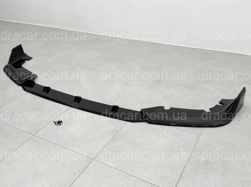 Юбка переднего бампера для BMW X5M G05 F95 2019-2022 ABS пластик, черный глянец артикул 9709
