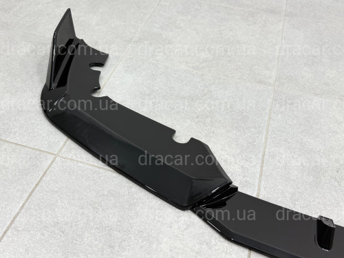 Юбка переднего бампера для BMW X5M G05 F95 2019-2022 ABS пластик, черный глянец артикул 9709