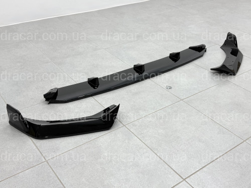 Накладка переднего бампера Paradigm BMW X7 G07 2019-2022, черный глянец артикул 9704