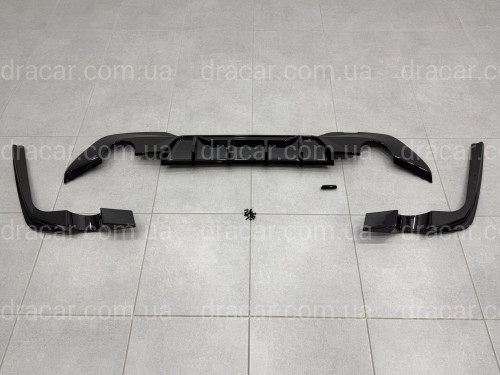 Диффузор заднего бампера с лезвиями M-Performance BMW 3 series G20 2019-2022 артикул 9659
