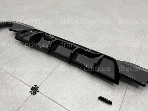 Диффузор заднего бампера с лезвиями M-Performance BMW 3 series G20 2019-2022 артикул 9659
