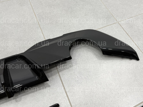 Диффузор заднего бампера с лезвиями M-Performance BMW 3 series G20 2019-2022 артикул 9659