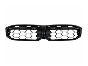 Решетка радиатора соты Black / Silver BMW 3 series G20 G21 рестайлинг 2022+ 51135A357F9 без камеры 