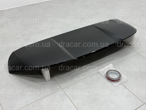 Спойлер козырек на крышку багажника BMW X5 F15 2013-2018, цвет черный глянец артикул 9615