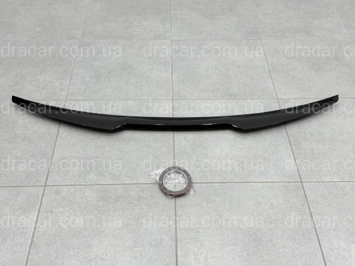 Спойлер лип стиль M4 для Audi A4 B8 2008-2016 ABS пластик, цвет черный глянец артикул 9110