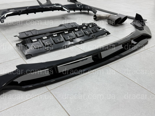 Комплект обвеса M-Performance (юбка, диффузор, лезвия, спойлер, трубы) для BMW X3 G01 2018-2021, цвет черный глянец артикул 9608