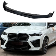 Юбка накладка переднего бампера BMW X5M G05 F95 2023+ ABS пластик, черный глянец