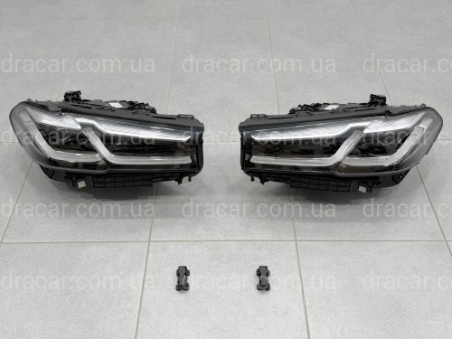 Фары Adaptive LED 2 РЕЖИМА ДХО LCI 2020+ для BMW G30 / G31 2016-2020 с заменой бампера артикул 10172