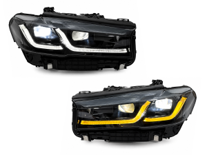 Фары Shadow Line 2 РЕЖИМА ДХО LCI 2020+ для BMW G30 / G31 2016-2020 с заменой бампера