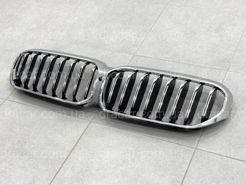 Решетка радиатора хром для BMW 5 series G30 G31 2020-2023 артикул 10171