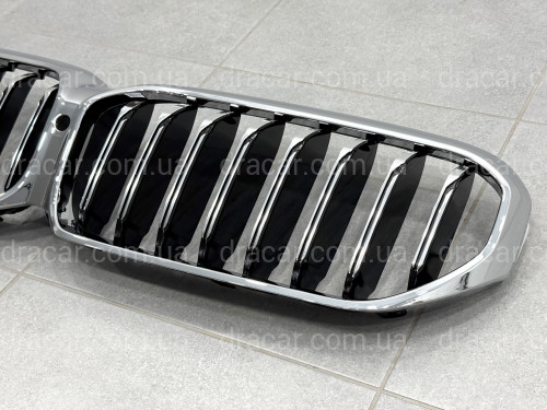Решетка радиатора хром для BMW 5 series G30 G31 2020-2023 артикул 10171