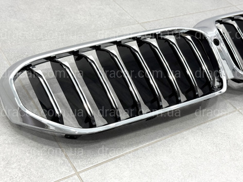Решетка радиатора хром для BMW 5 series G30 G31 2020-2023 артикул 10171