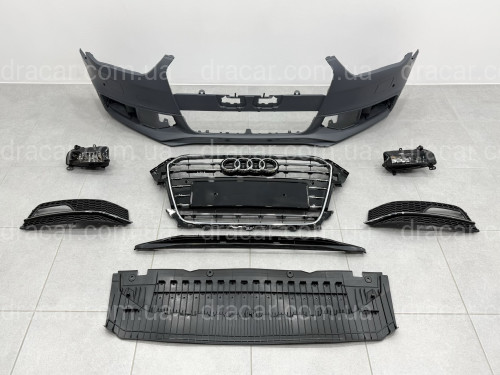 Бампер передний в сборе S-Line для Audi A4 B8 2012-2015 артикул 8606