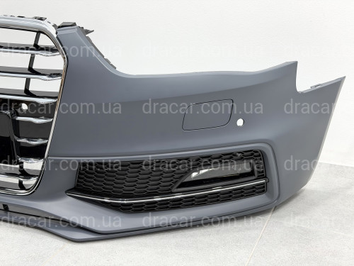 Бампер передний в сборе S-Line для Audi A4 B8 2012-2015 артикул 8606