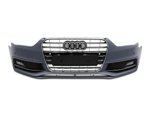 Бампер передний в сборе S-Line для Audi A4 B8 2012-2015
