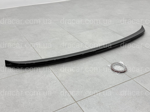 Спойлер под стекло (нижний) BMW X5 F15 2013-2018 ABS пластик цвет, черный глянец артикул 9139