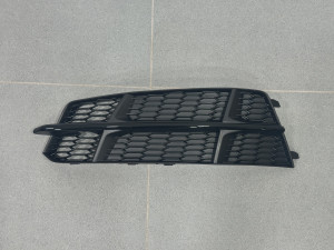 Решетка в бампер левая BLACK S Line - AUDI A6 С7 2015-2017 4G0807681AN