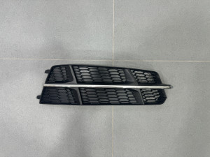 Решетка в бампер ПРАВАЯ CHROME S Line - AUDI A6 С7 2015-2017 4G0807682AN / 4G0807648B