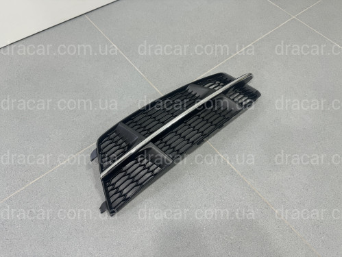 Решетка в бампер ПРАВАЯ CHROME S Line - AUDI A6 С7 2015-2017 4G0807682AN / 4G0807648B артикул 10195